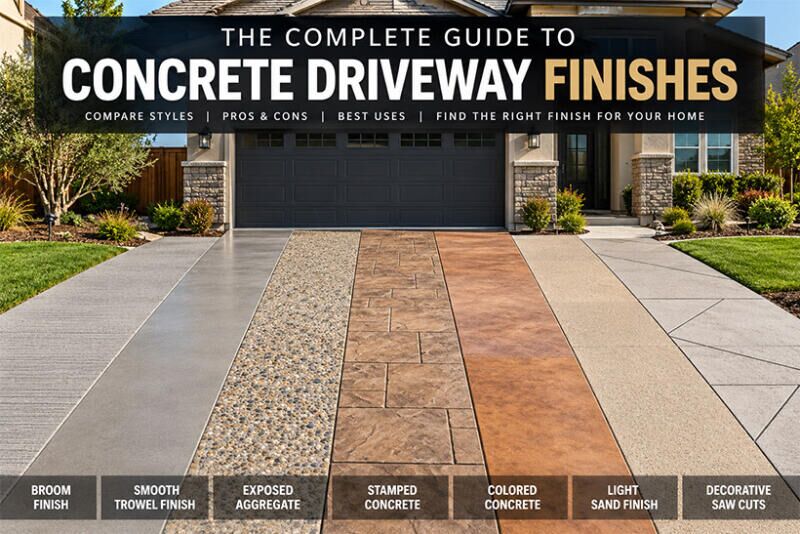 Sr Ripon The Complete Guide to Concrete Driveway Finishes | BSR Renovations